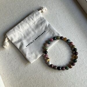 Earthly Abundance multi-tourmaline stretch bracelet